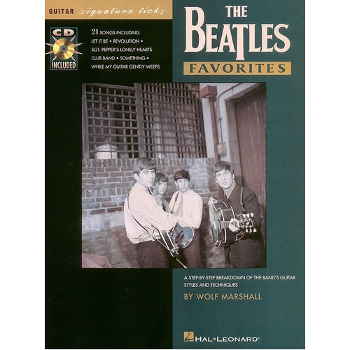 Beatles Favorites Guitar Sig Licks Book/CD (Softcover Book/CD)