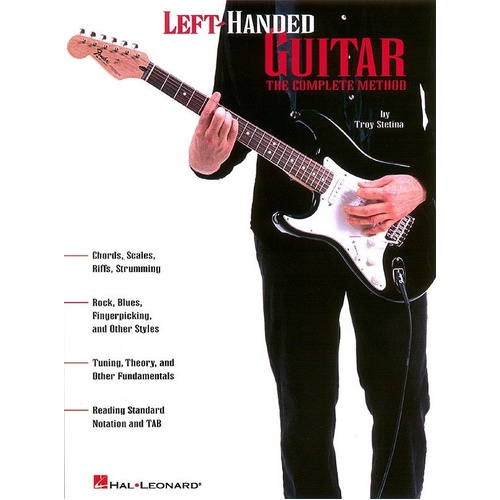 Left-Handed Guitar Complete Method by Hal Leonard - 80 Pages, Covers Chords, Scales, Riffs, Styles, Tuning, Theory, Notation & More