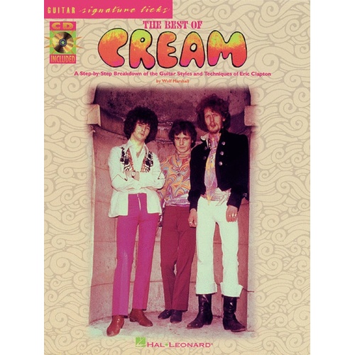 The Best Of Cream Signature Licks Guitar TAB Book/CD (Softcover Book/CD)
