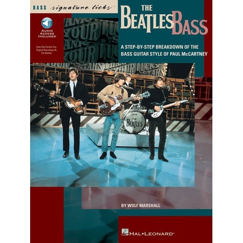 The Beatles Bass Signature Licks Book by Hal Leonard