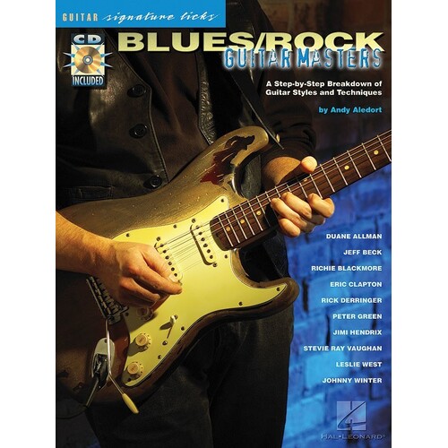 Blues Rock Guitar Masters Sig Licks Book/CD Guitar (Softcover Book/CD)