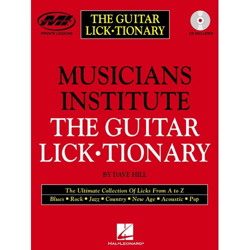 Guitar Licktionary Mi Book/CD (Softcover Book/CD)