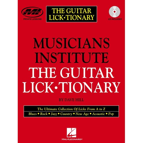 Guitar Licktionary Mi Book/CD (Softcover Book/CD)