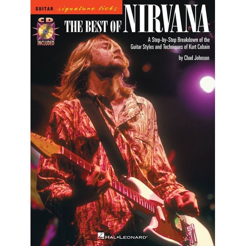 Best Of Nirvana Sig Licks Guitar Book/CD (Softcover Book/CD)