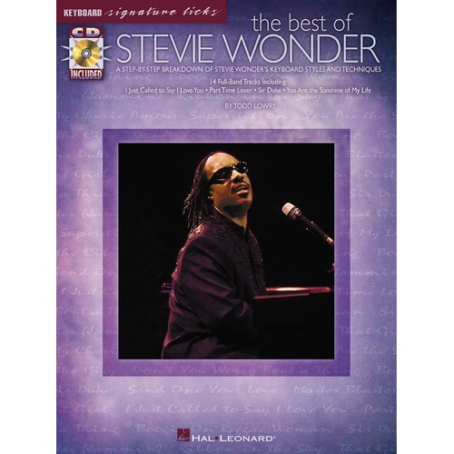 Best Of Stevie Wonder Sig Licks Book/CD (Softcover Book/CD)