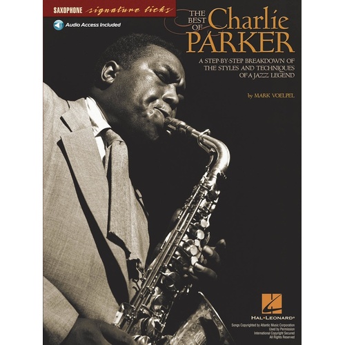 Best Of Charlie Parker Sig Licks Book/CD (Softcover Book/CD)