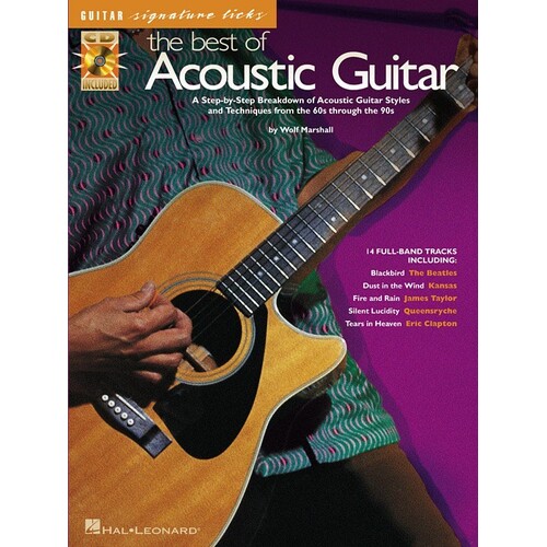 Best Of Acoustic Guitar W/CD Sig Licks (Softcover Book/CD)
