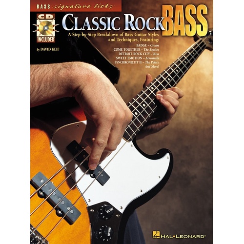 Classic Rock Bass Sig Licks Book/CD (Softcover Book/CD)