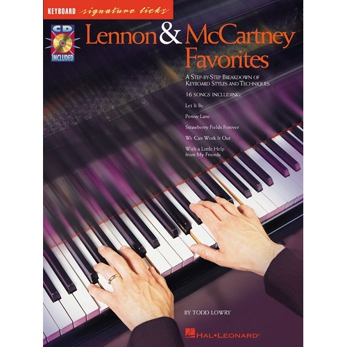 Lennon and Mccartney Favorites Kybd Sig Licks Book/CD (Softcover Book/CD)