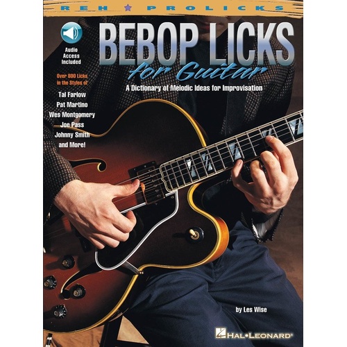 Bebop Licks for Guitar with Online Audio Access