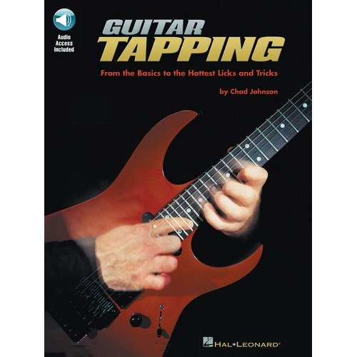Guitar Tapping Book/CD Pack by Hal Leonard - Techniques, Exercises & Examples for Guitar in Standard Notation and TAB, 56 Pages