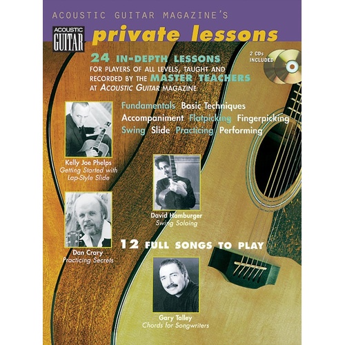 Acoustic Guitar Private Lessons Book/CD (Softcover Book/CD)