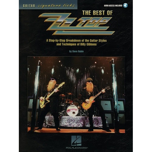 Best Of ZZ Top Sig Licks Guitar Book/CD (Softcover Book/CD)