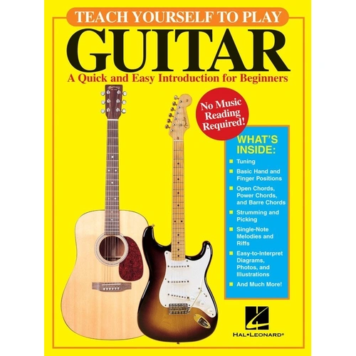 Teach Yourself to Play Guitar - Hal Leonard - 48 Pages - Guitar TAB Format - Beginner Lessons in Various Styles