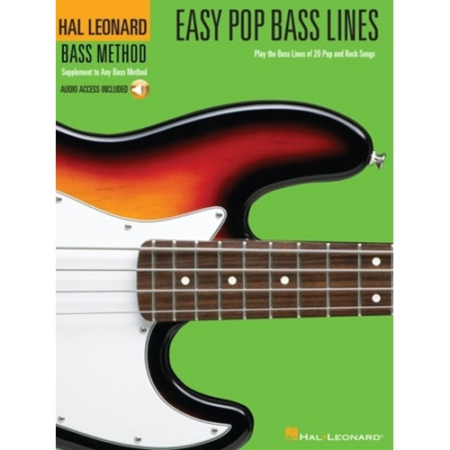 HL Easy Pop Bass Lines Book/Online Audio (Softcover Book/Online Audio)