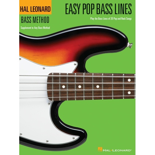 Easy Pop Bass Lines Book Only (Softcover Book)