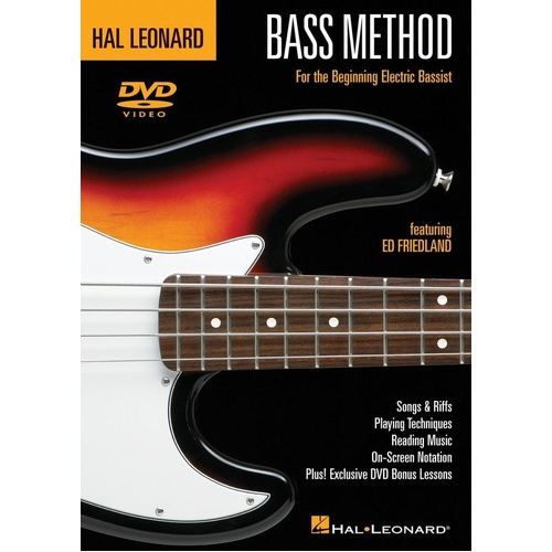 Hal Leonard Bass Method DVD for Electric Bass Learning