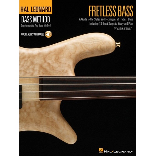 Hal Leonard Bass Method Fretless Bass Book/CD