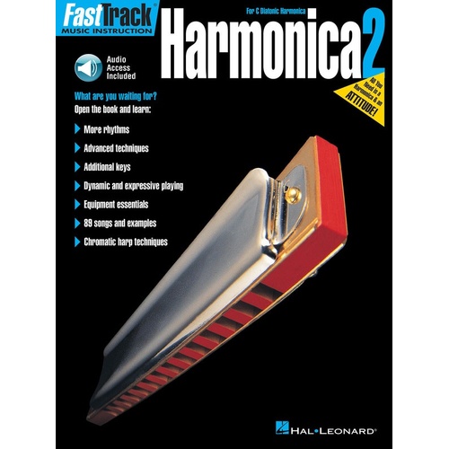 Fasttrack Harmonica Book 2/CD (Softcover Book/CD)