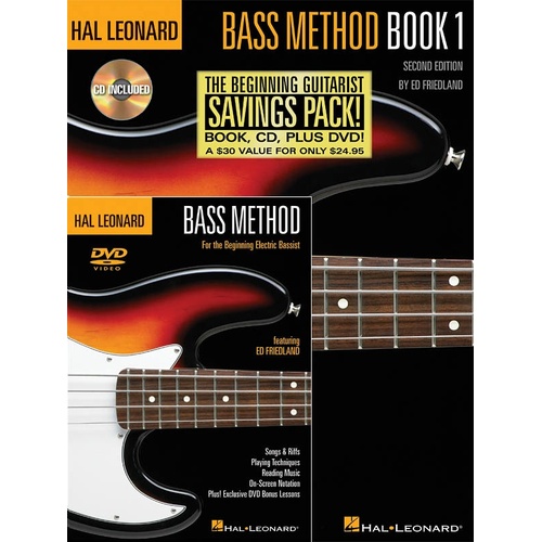 HL Bass Method Beginner Pack Book/CD/DVD (Softcover Book/CD/DVD)