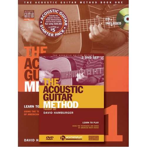 Acoustic Guitar Method Book/CD/DVD (Softcover Book/CD/DVD)