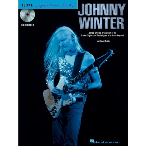 Johnny Winter Sig Licks Book/CD Guitar TAB (Softcover Book/CD)