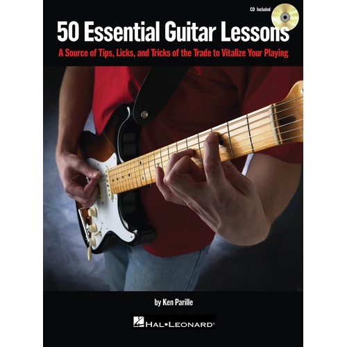 50 Essential Guitar Lessons Tips Licks Book/CD Guitar (Softcover Book/CD)