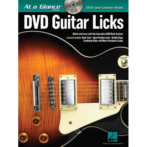 At a Glance Guitar Licks Book/DVD by Hal Leonard