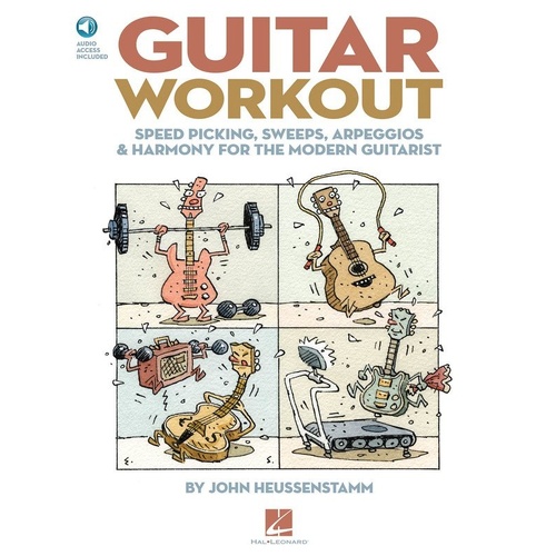 Guitar Workout BK/OLA by Hal Leonard - 160 Pages, Standard Notation & TAB, Includes Online Audio Access with Playback+ Features