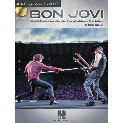 Bon Jovi - Guitar Signature Licks TAB Book/CD (Softcover Book/CD)