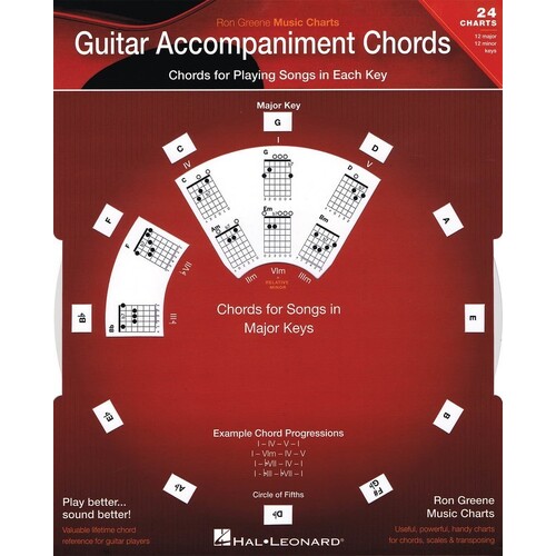 Guitar Accomp Chords Set Of 24 Charts (Softcover Book)