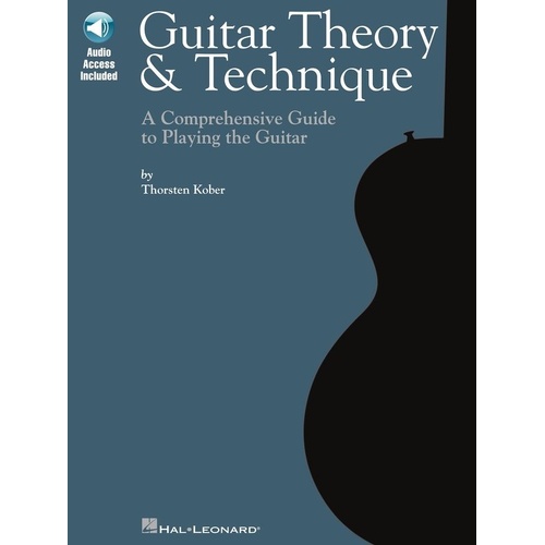 Guitar Theory & Technique Book by Hal Leonard - 192 Pages Standard Notation & TAB with Online Audio Tracks