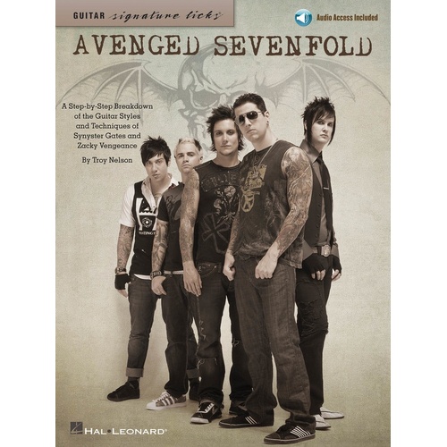 Avenged Sevenfold Signature Licks Guitar TAB Book/Online Audio (Softcover Book/Online Audio)