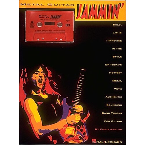 Metal Guitar Jammin Book Cass Pk 