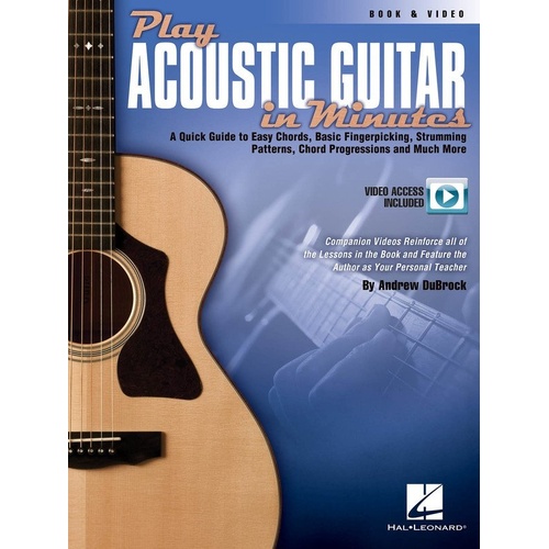 Play Acoustic Guitar in Minutes BK/DVD by Hal Leonard