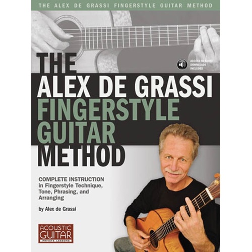 Alex De Grassi Fingerstyle Guitar Method Book/CD (Softcover Book/CD)