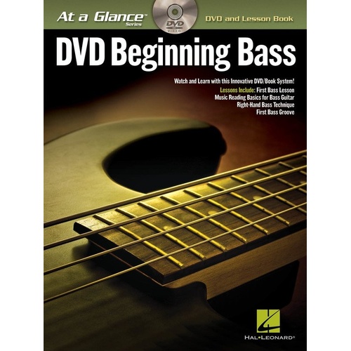 Beginning Bass - At a Glance BK/DVD by Hal Leonard