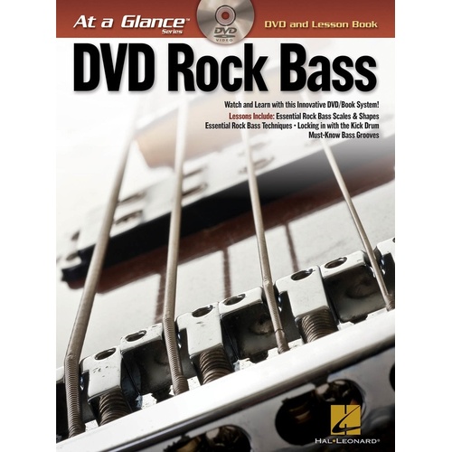At A Glance Rock Bass Book/DVD (Softcover Book/DVD)