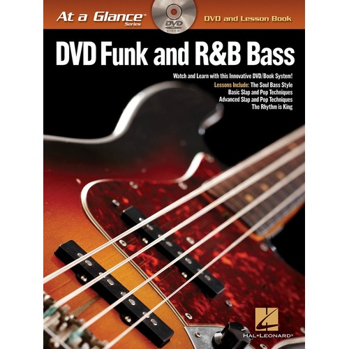 At A Glance Funk And R&B Bass Book/DVD (Softcover Book/DVD)