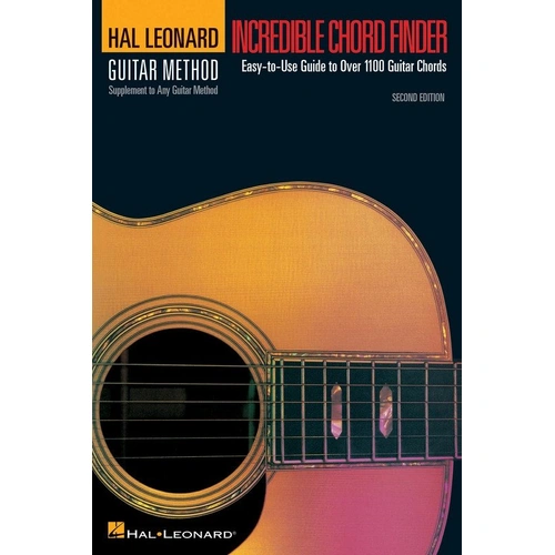 Incredible Chord Finder - 6x9 Edition for Guitar by Hal Leonard, 104 Pages, Over 1,000 Chords Illustrated in Three Difficulty Levels