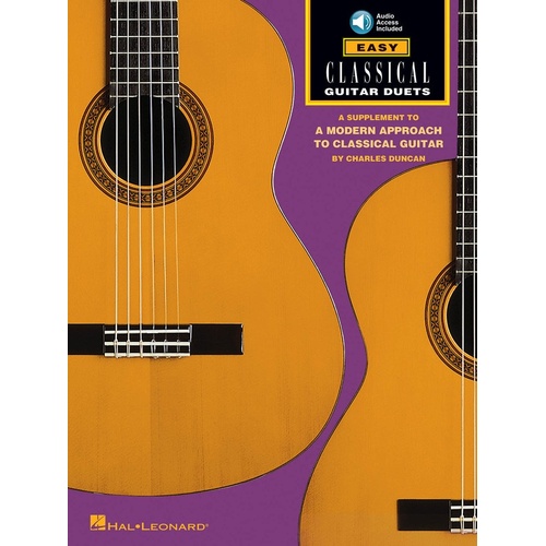 Easy Classical Guitar Duets Book/CD (Softcover Book/CD)
