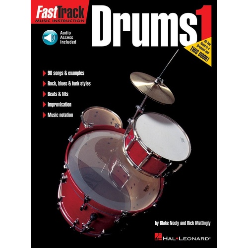 Fasttrack Drums Book 1 Book/Online Audio (Softcover Book/Online Audio)