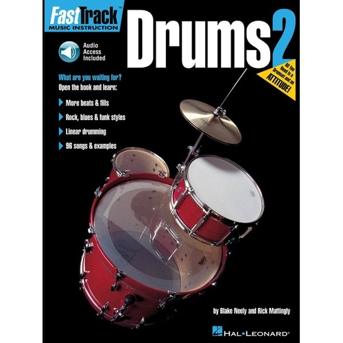 FastTrack Drums Method - Book 2 by Hal Leonard