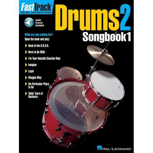 FastTrack Drums Songbook 1 - Level 2 by Hal Leonard