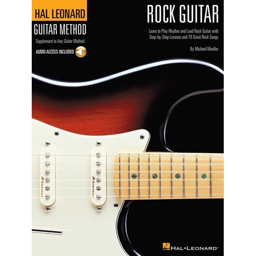Hal Leonard Rock Guitar Method Book with Online Audio