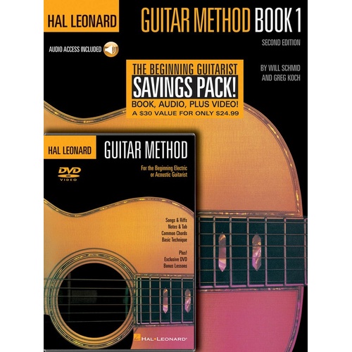 HL Guitar Method Beginner Pack Book 1 CD DVD (Softcover Book/CD/DVD)