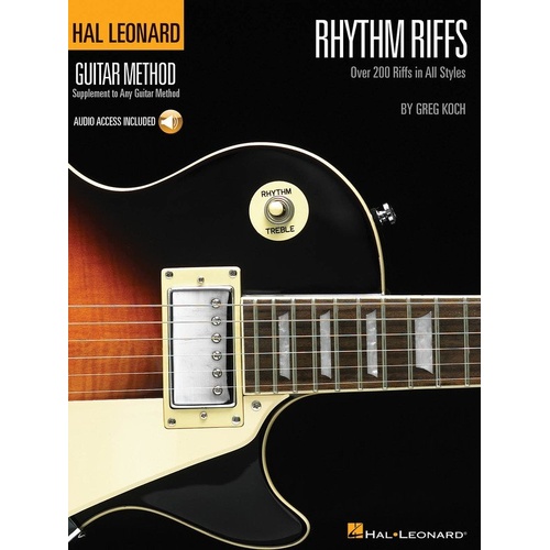Hal Leonard Guitar Method Rhythm Riffs Book with Online Audio Access