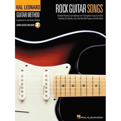 Hal Leonard Guitar Method: Rock Guitar Songs Book with Backing Tracks
