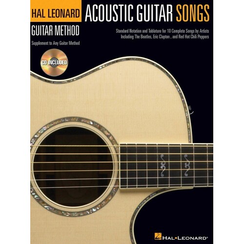 Hl Guitar Method Acoustic Songs Book/CD