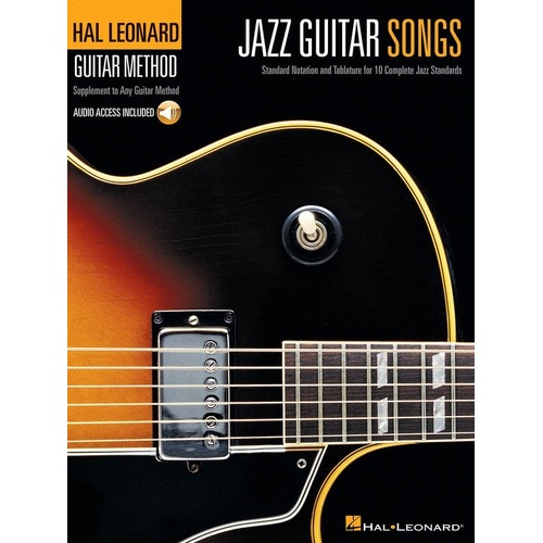 Hal Leonard Guitar Method: Jazz Guitar Songs Book with Access to Online Audio